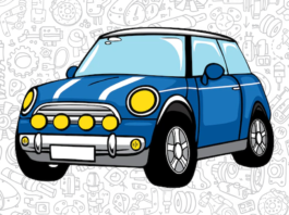 carros com nomes para colorir