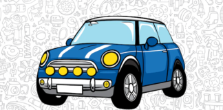 carros com nomes para colorir