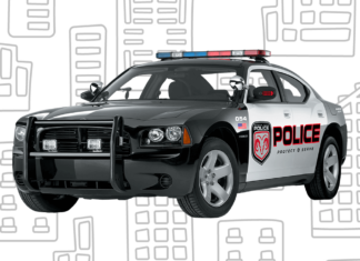 carros de policia para colorir