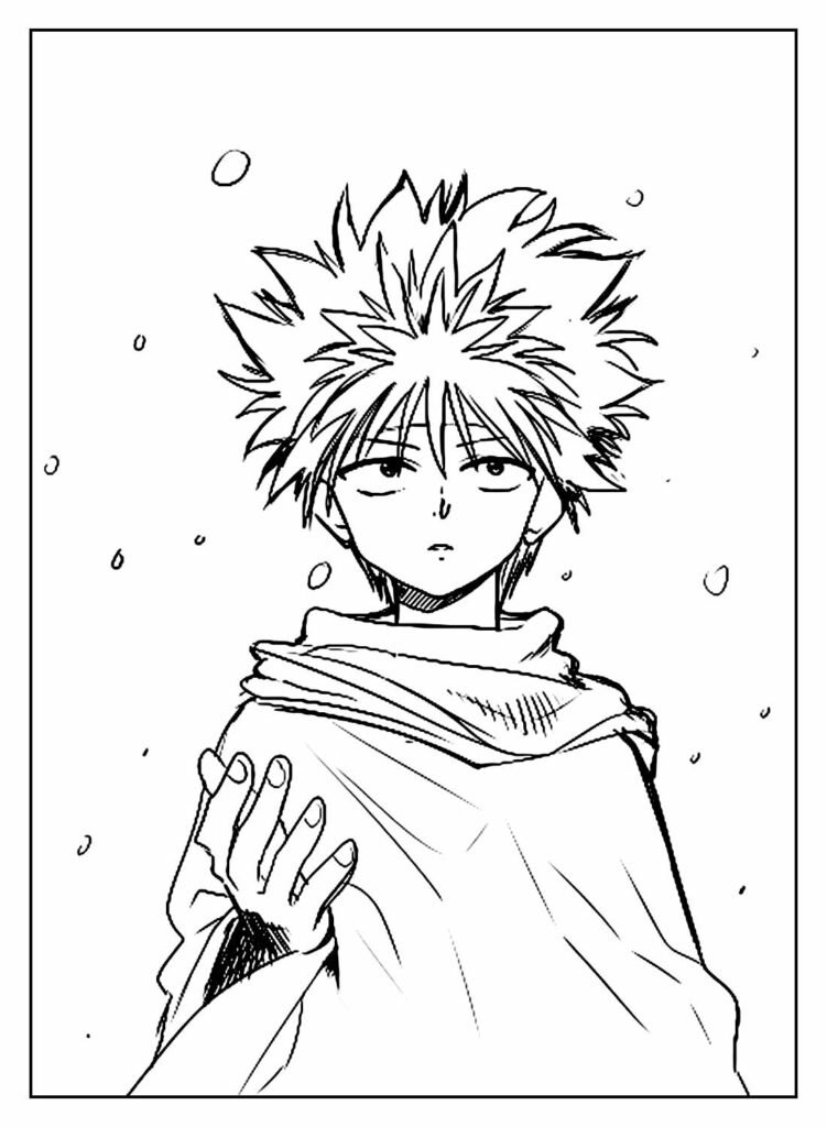 desenho de animes para colorir 14