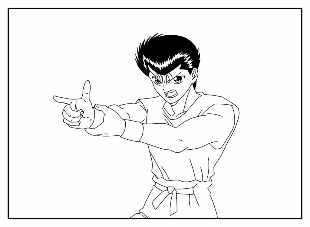 desenho de animes para colorir 9