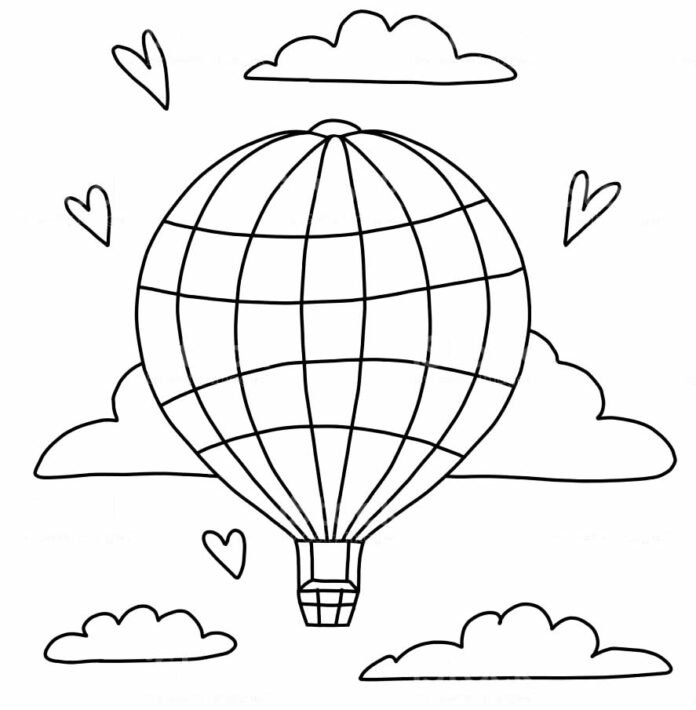Desenhos de Balão para Colorir e Imprimir
