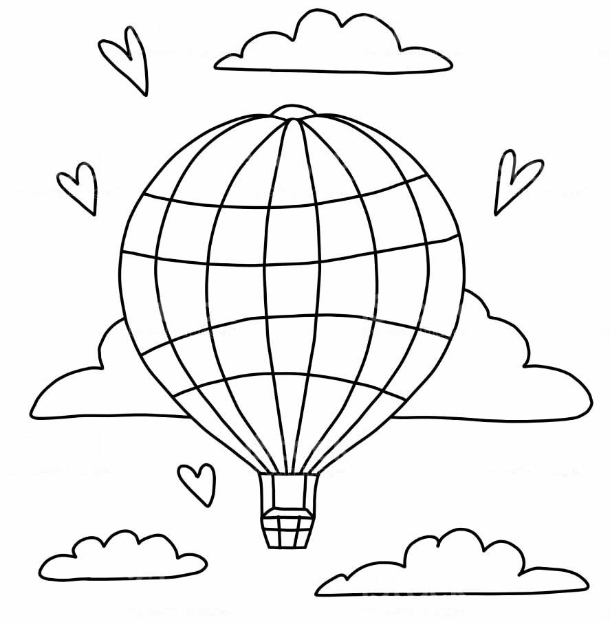 desenho de balao para colorir 2