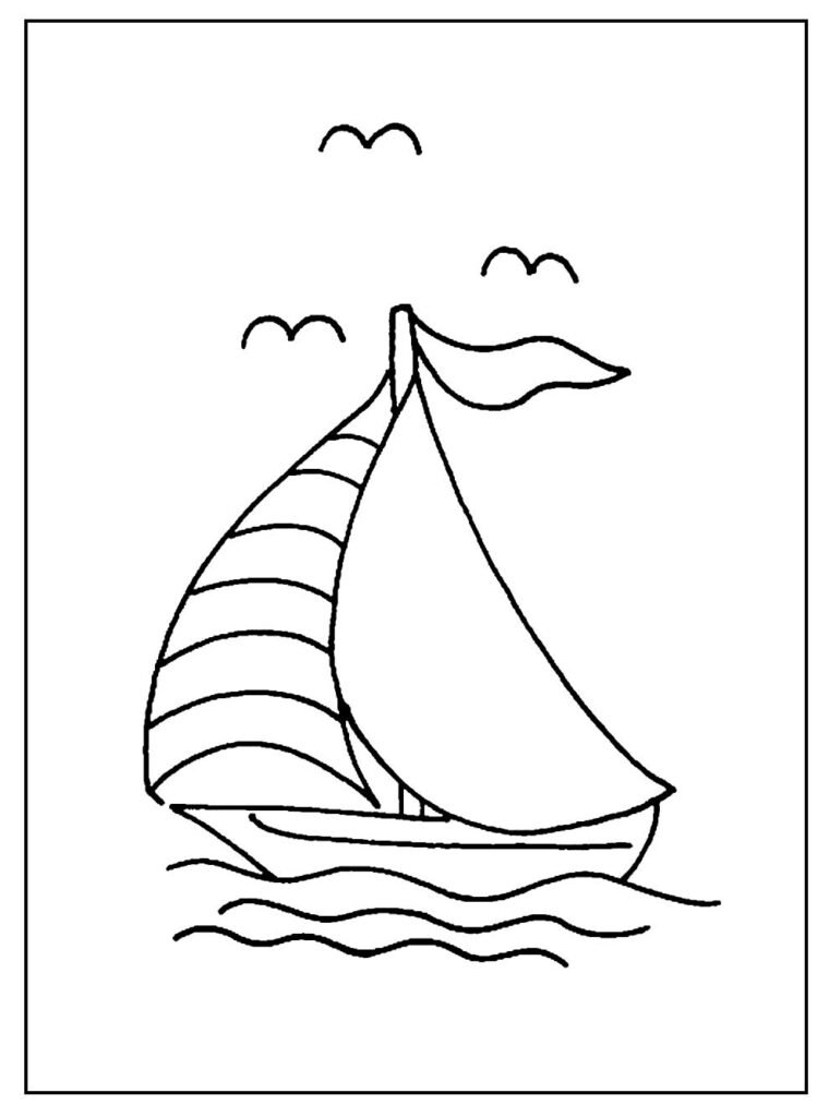 desenho de barco para colorir 11