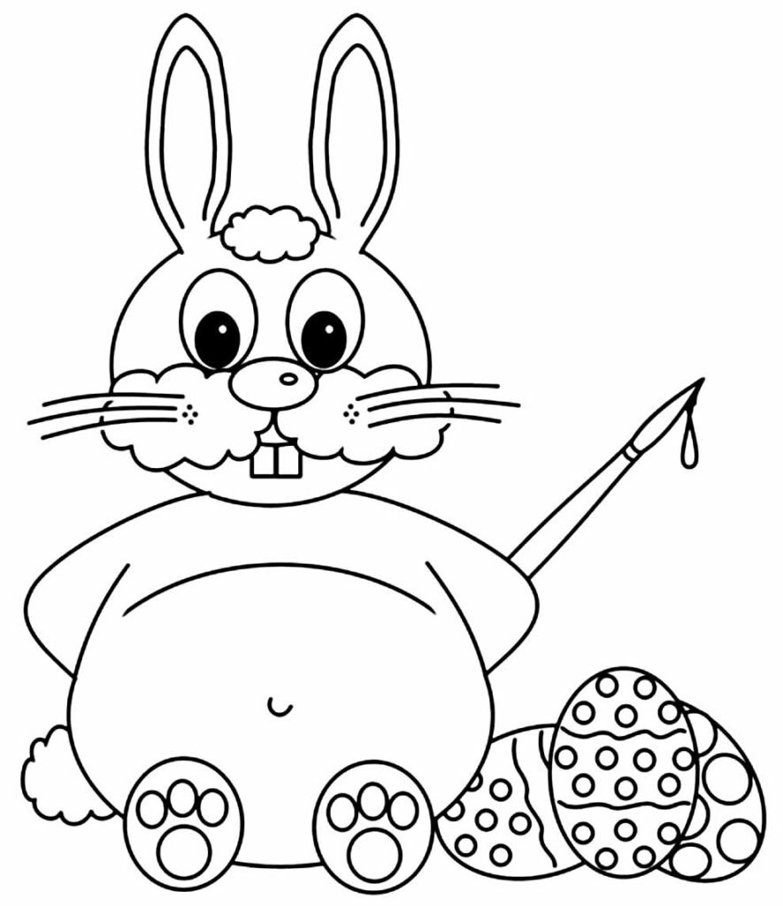 desenho de coelhinho de pascoa lindo 4