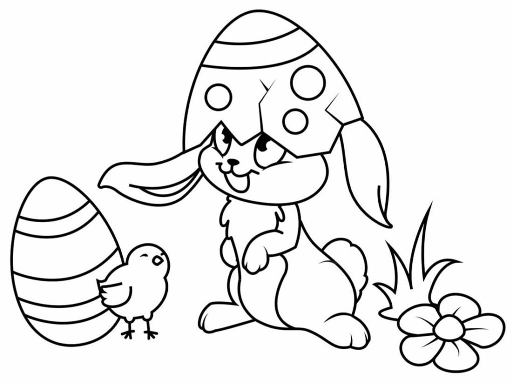 desenho de coelhinho de pascoa lindo 5
