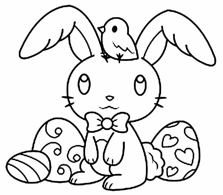desenho de coelhinho de pascoa lindo 6