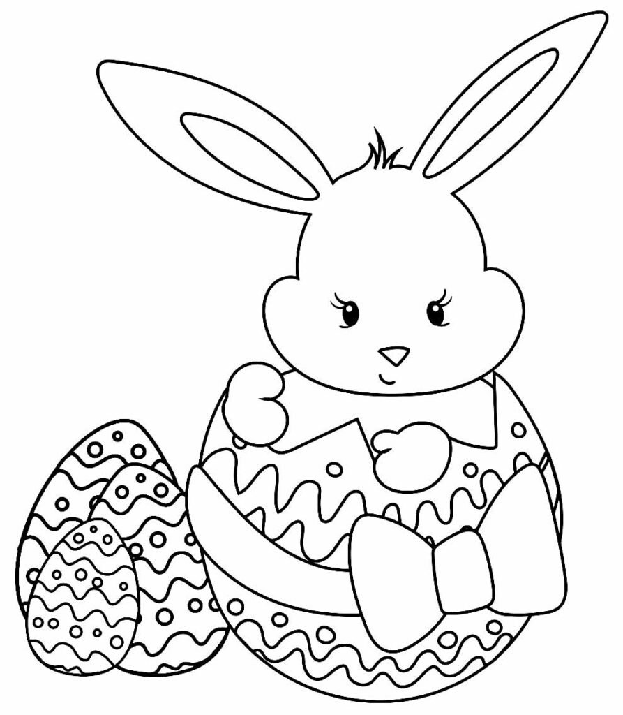desenho de coelhinho de pascoa lindo 8
