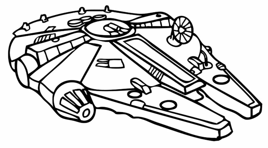 desenho de espaconave para colorir 5