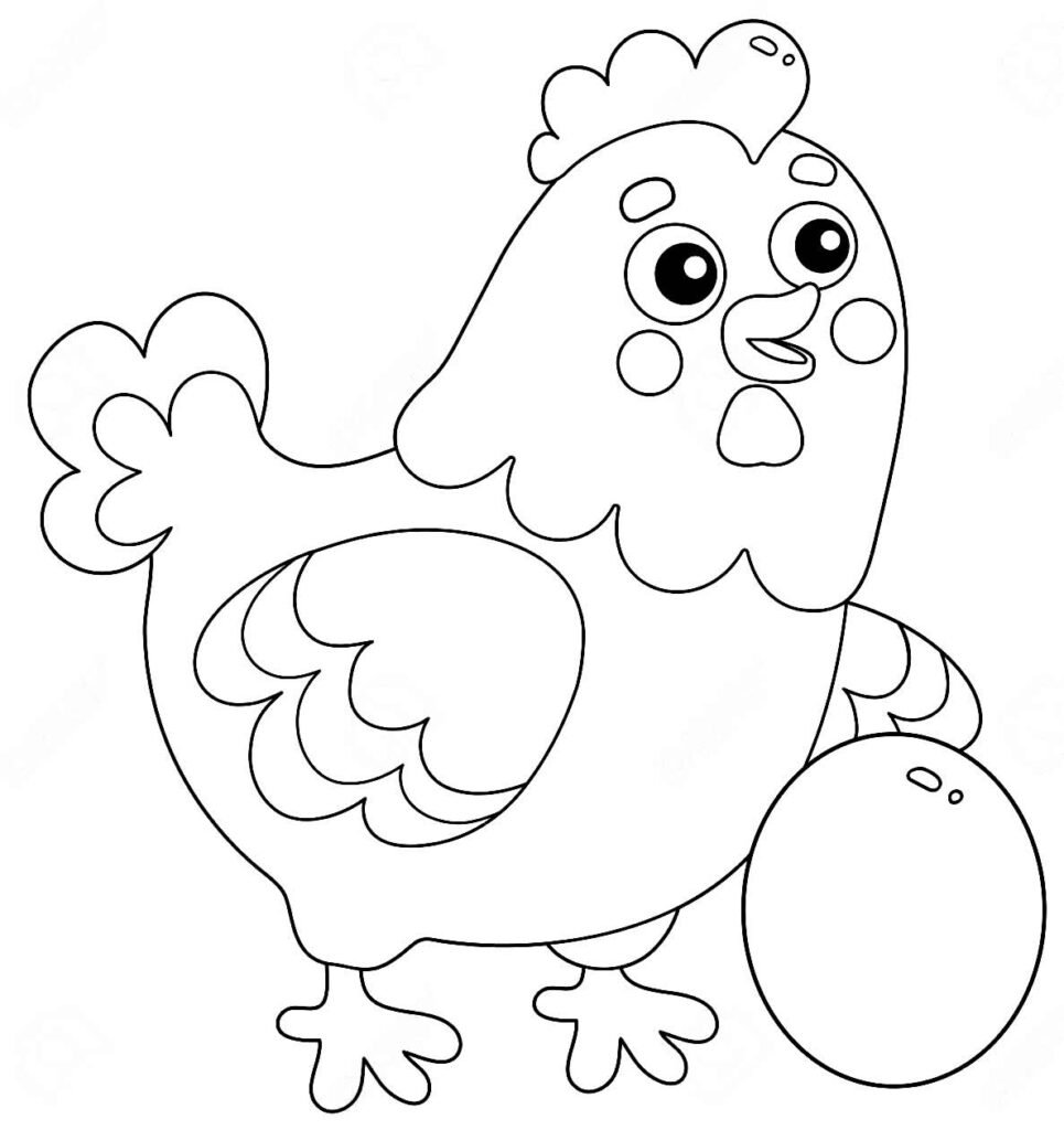 desenho de galinha 122