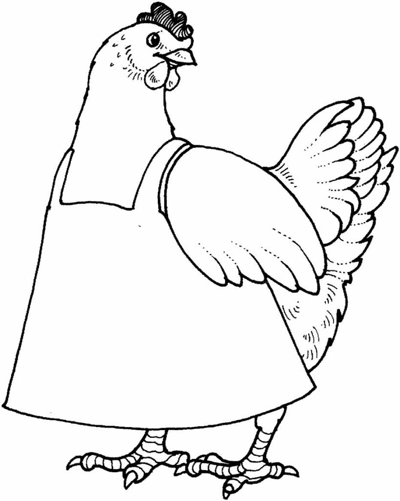 desenho de galinha 5