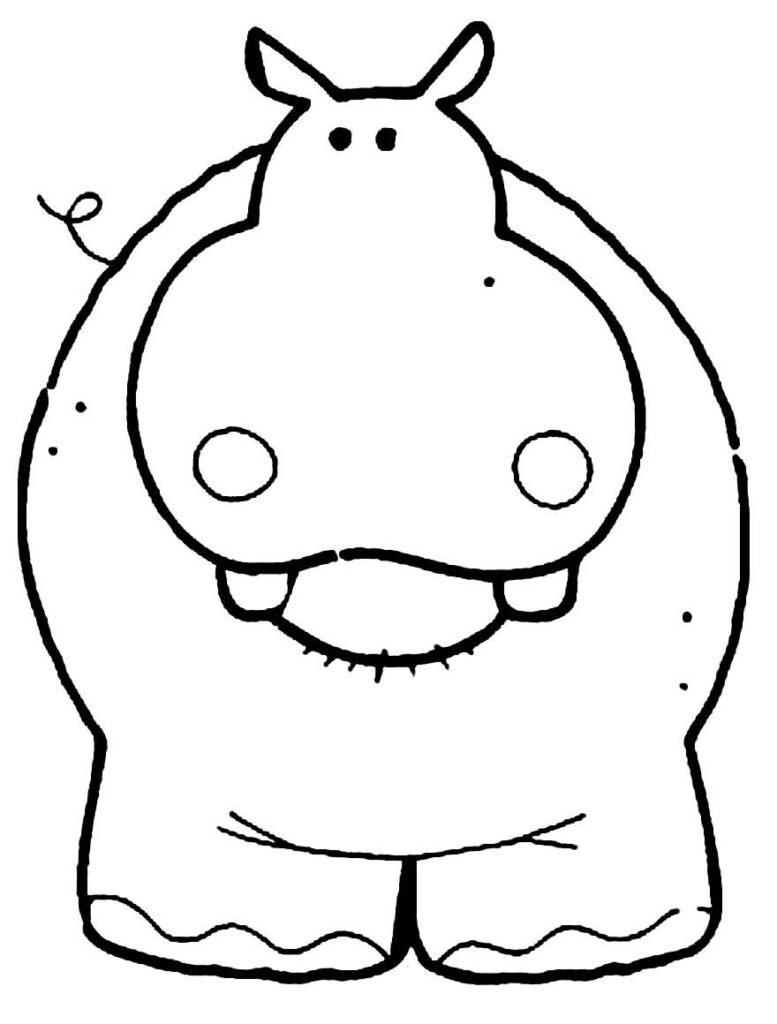 desenho de hipopotamo 10
