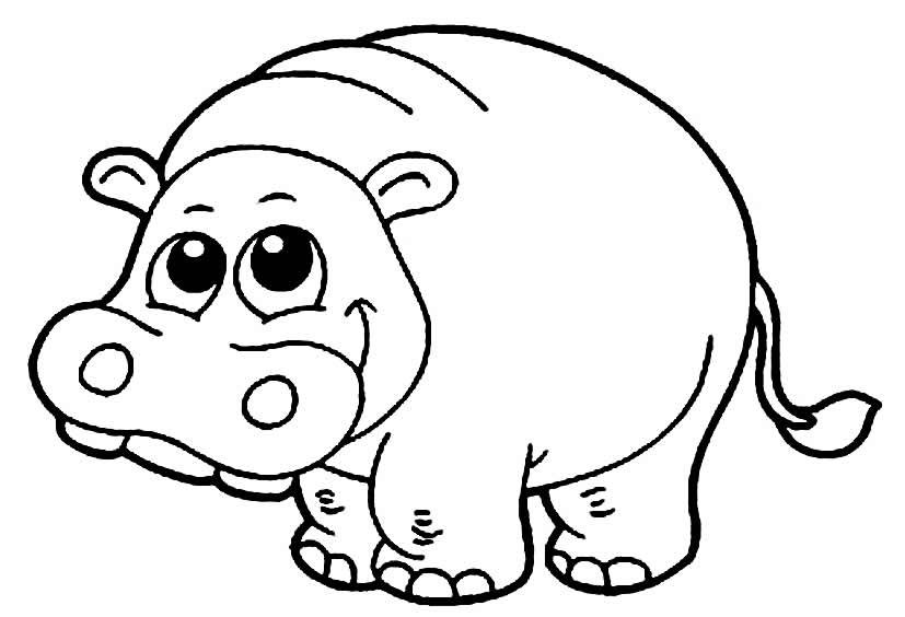 desenho de hipopotamo 11
