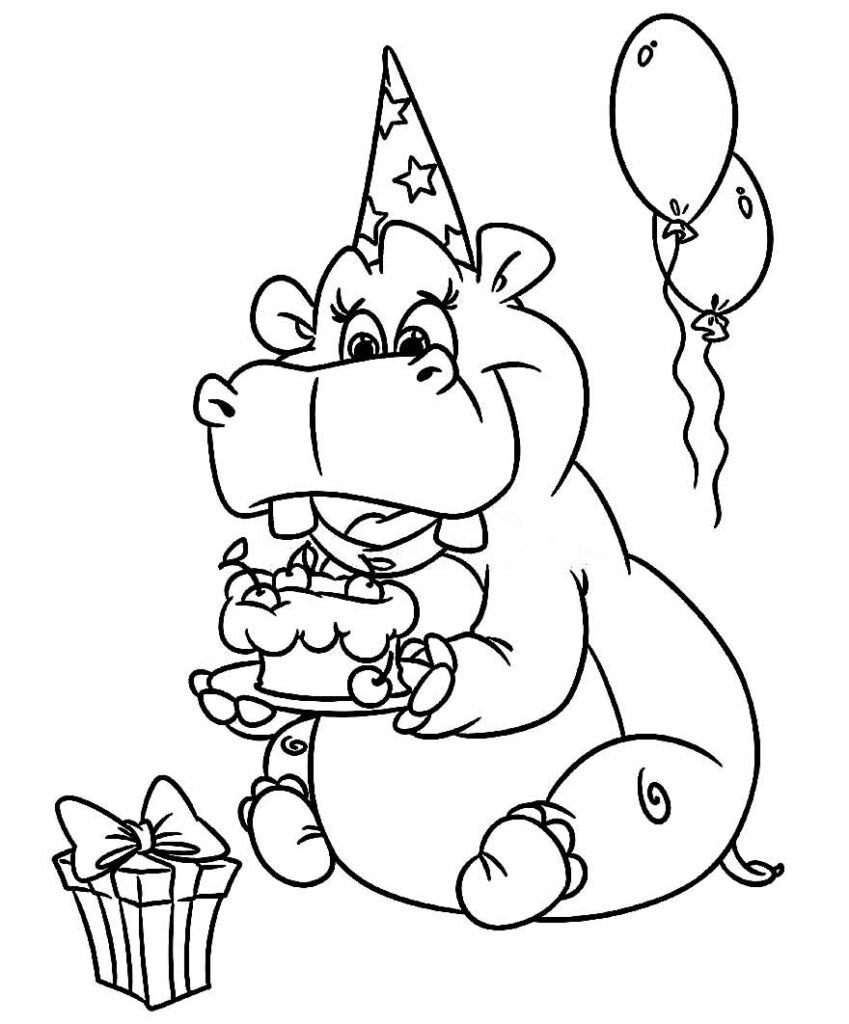 desenho de hipopotamo 12