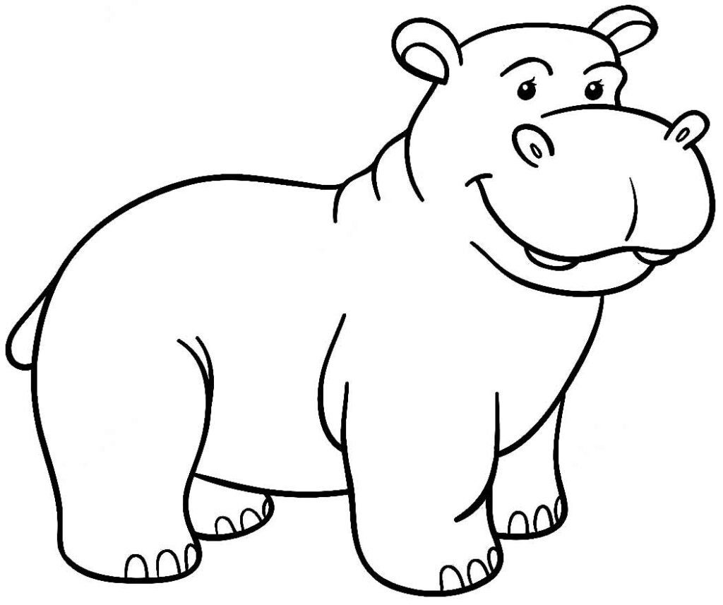 desenho de hipopotamo 7