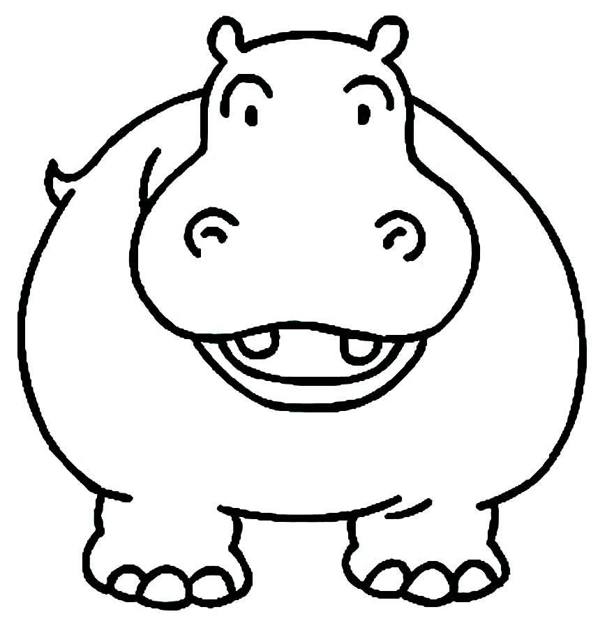 desenho de hipopotamo 9