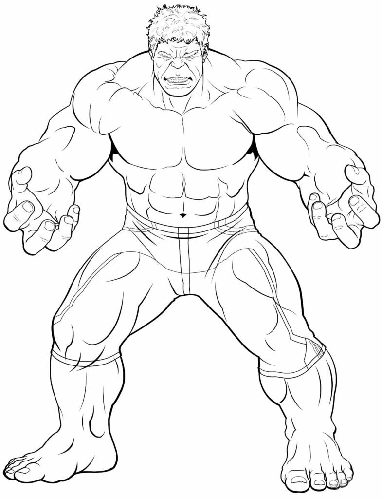 desenho de hulk para colorir 12