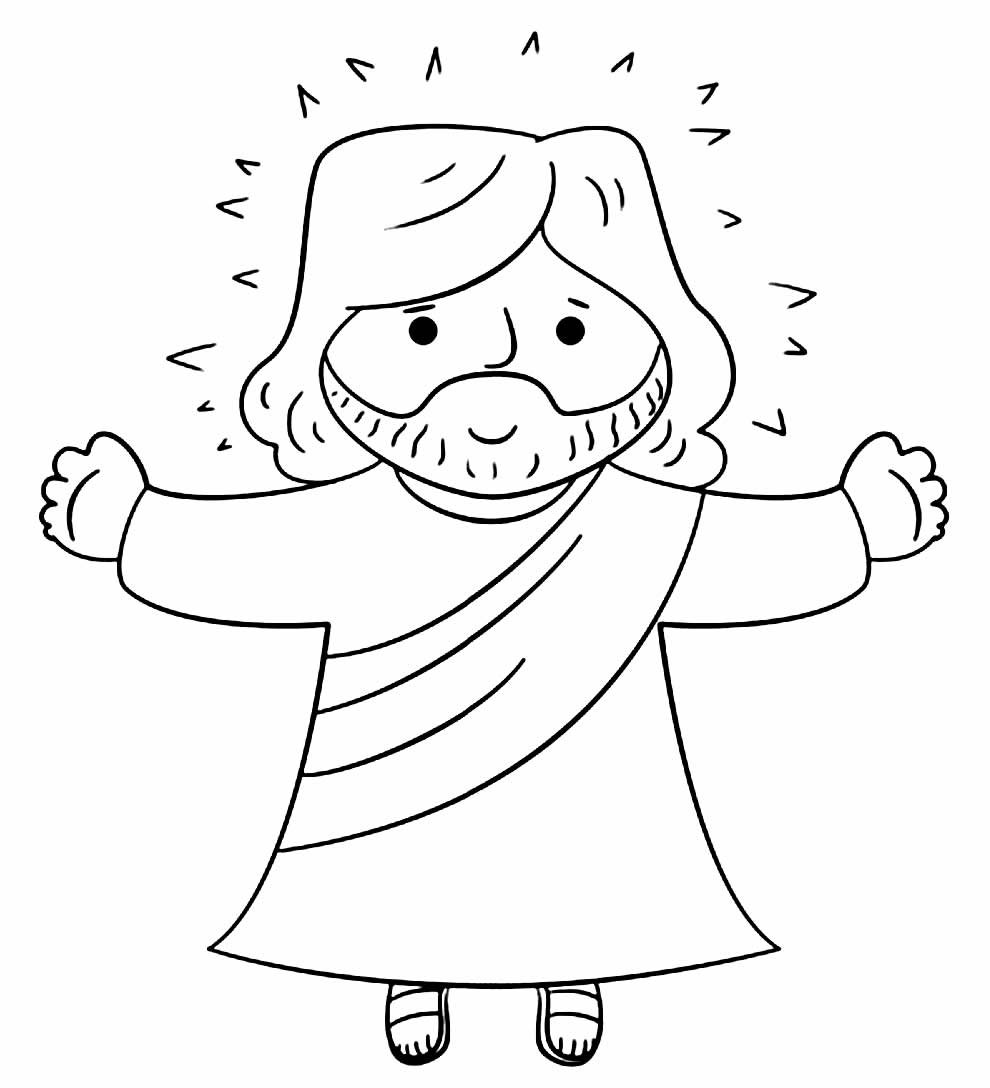 Desenhos do Jesus Cristo para Colorir e Imprimir