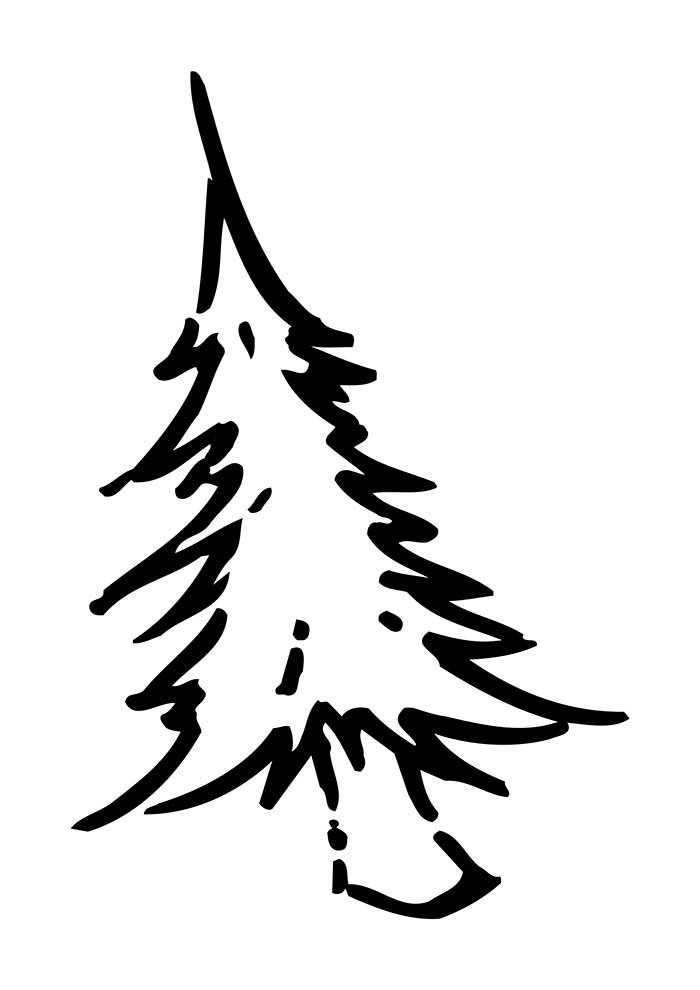 desenho de natal para colorir arvore de natal branca