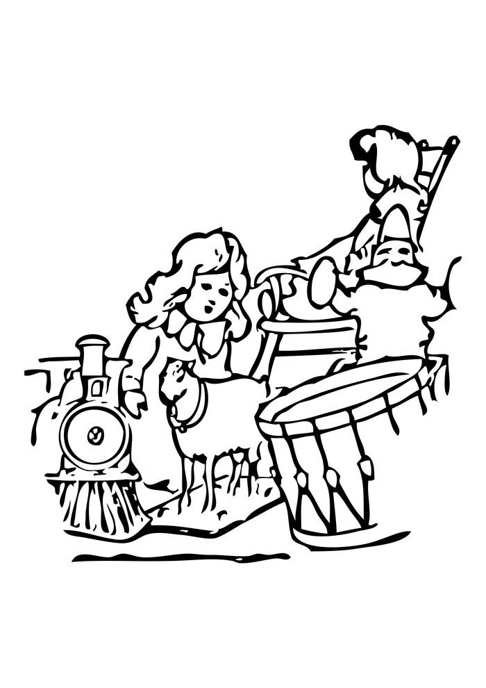 desenho de natal para colorir brinquedos