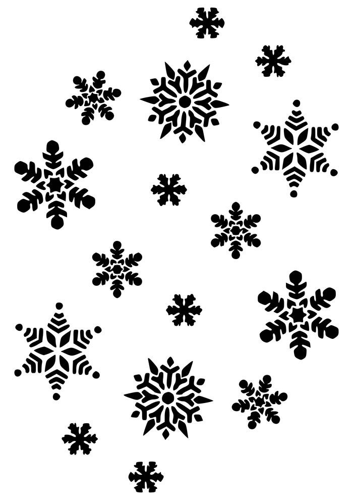 desenho de natal para colorir flocos de neve