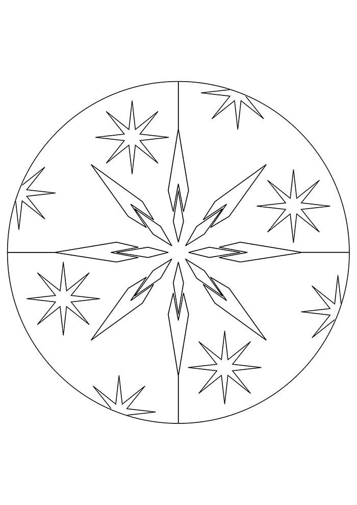 desenho de natal para colorir mandala
