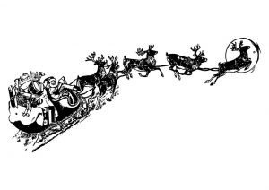 desenho de natal para colorir treno 300x212 1
