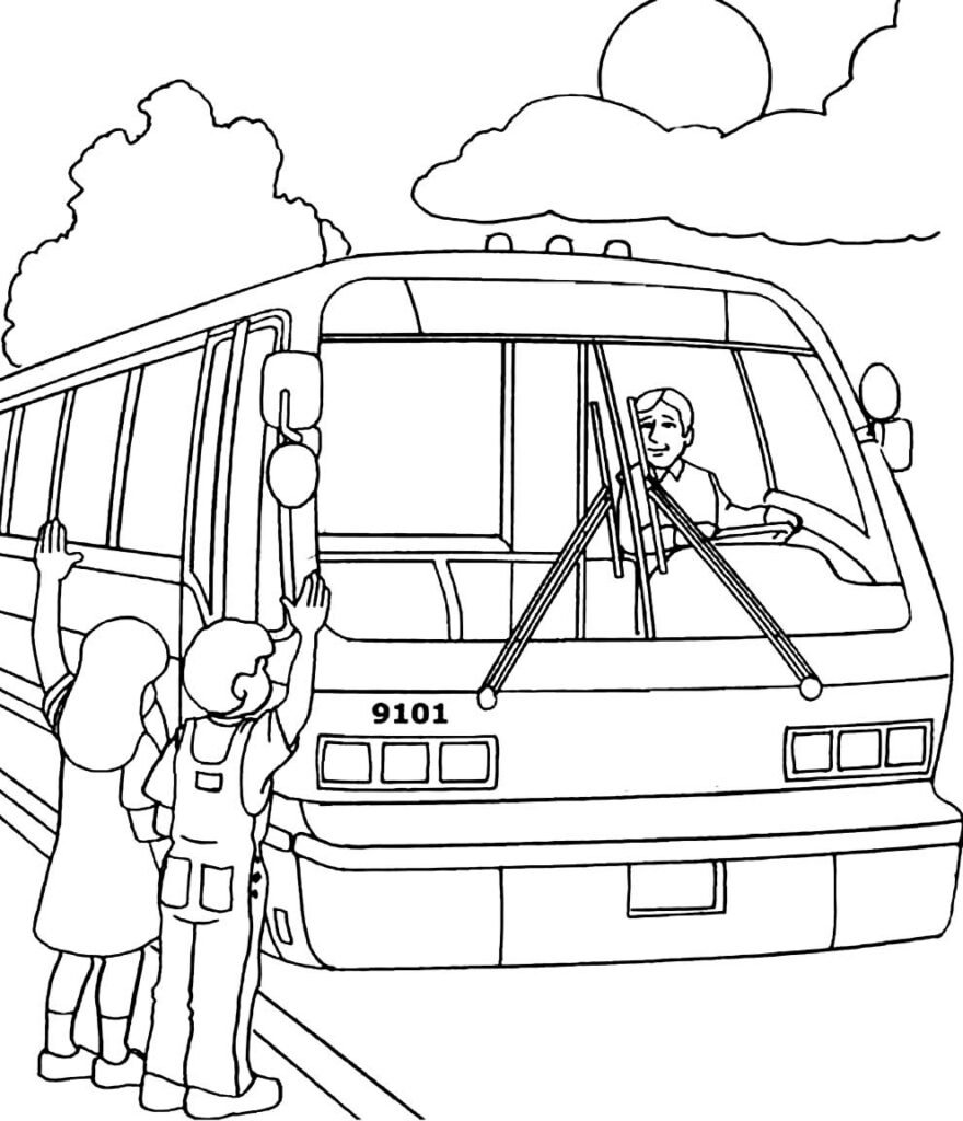 desenho de onibus 14