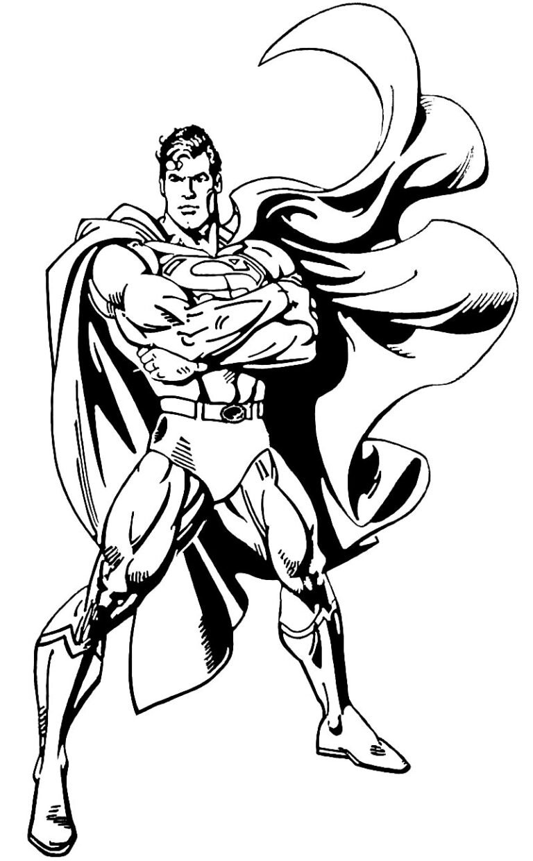 Desenhos do Super-Homem para Colorir e Imprimir