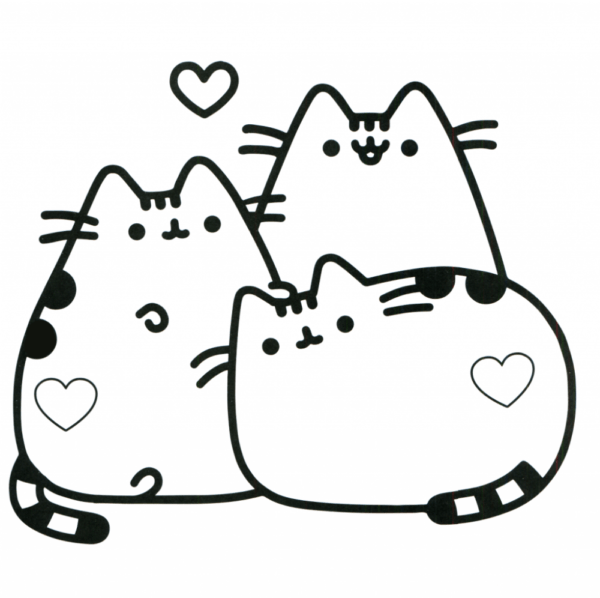 desenho do Pusheen para colorir
