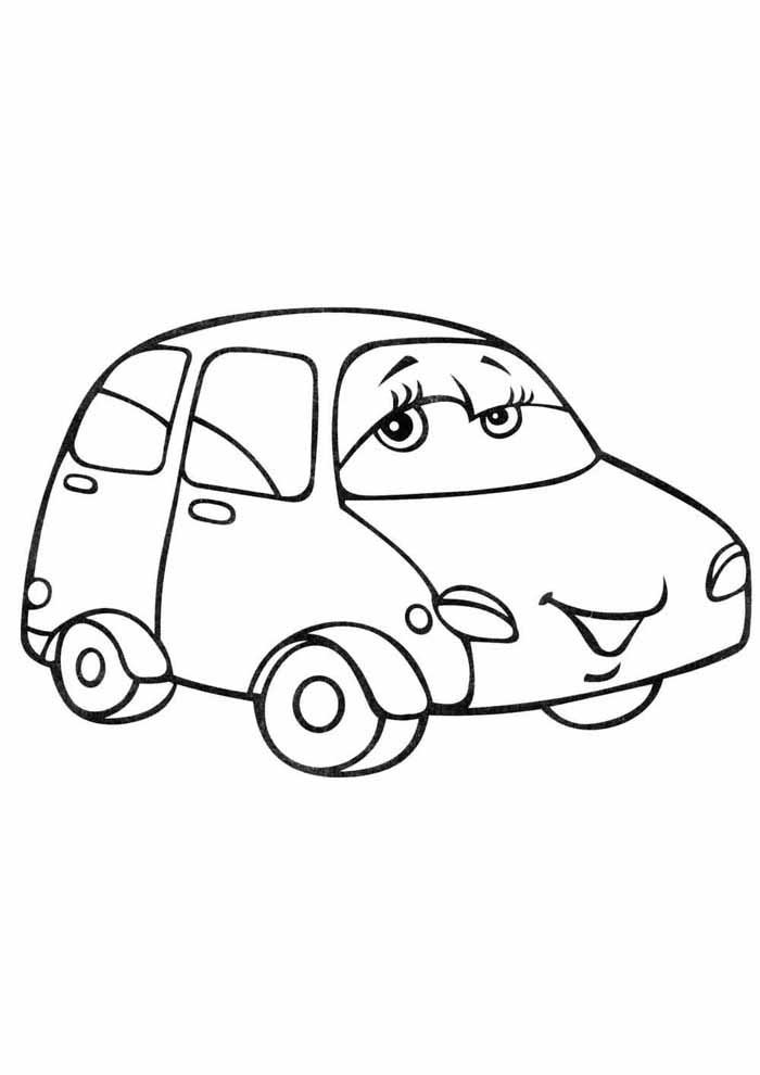 desenho infantil para colorir carro