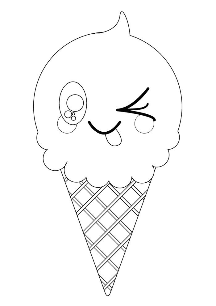 desenho kawaii para colorir 1