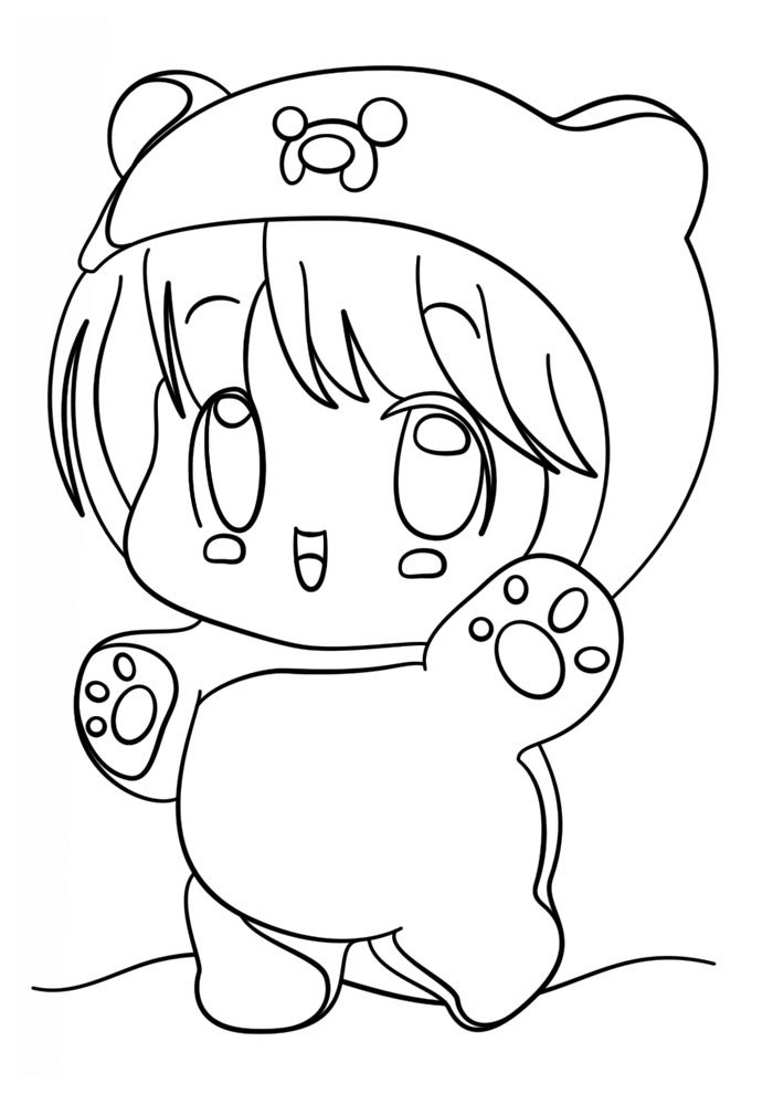 desenho kawaii para colorir 9
