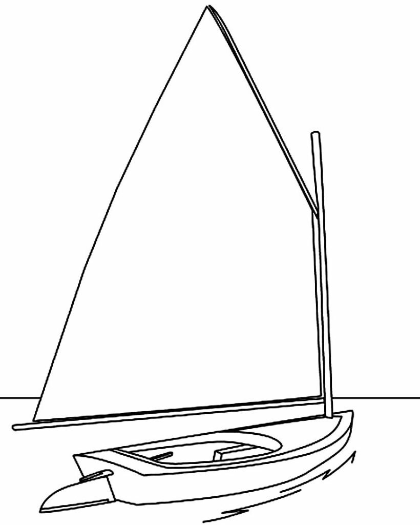 desenho para colorir de barco 8