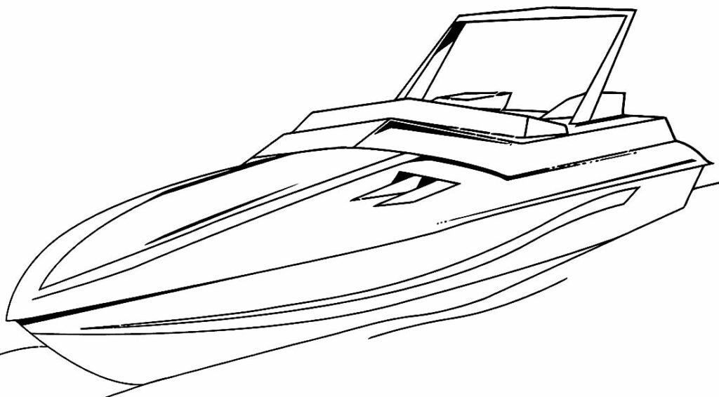 desenho para colorir de barco 9