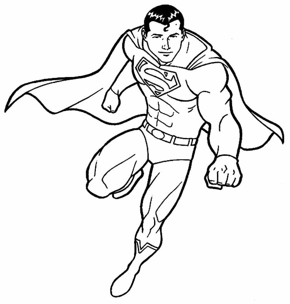 desenho para colorir do super homem 12
