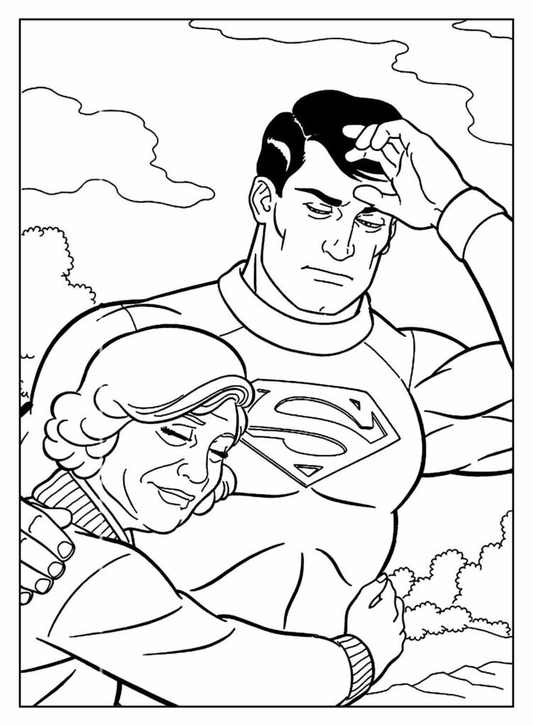 desenho para colorir do super homem 39
