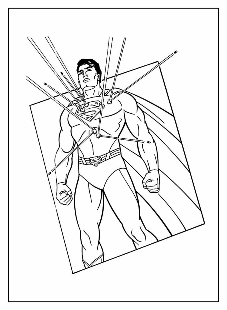 desenho para colorir do super homem 40