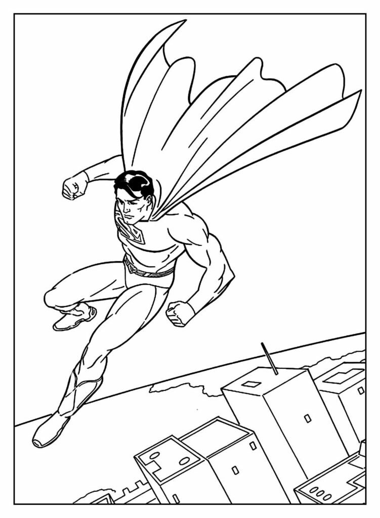 desenho para colorir do super homem 42