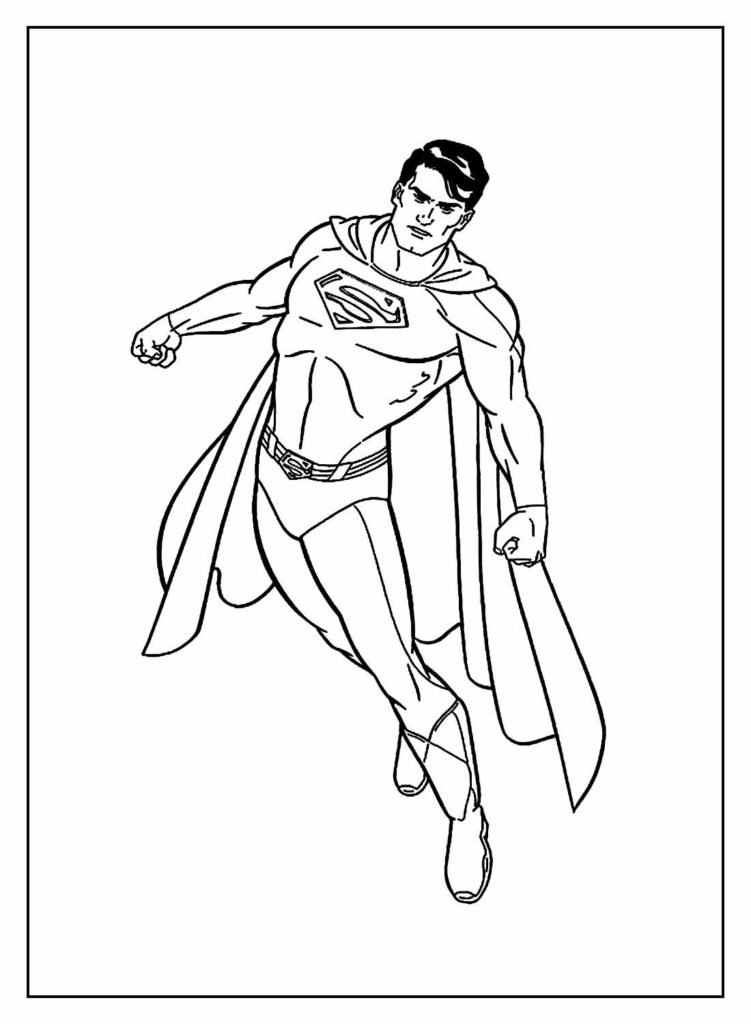 desenho para colorir do super homem 47