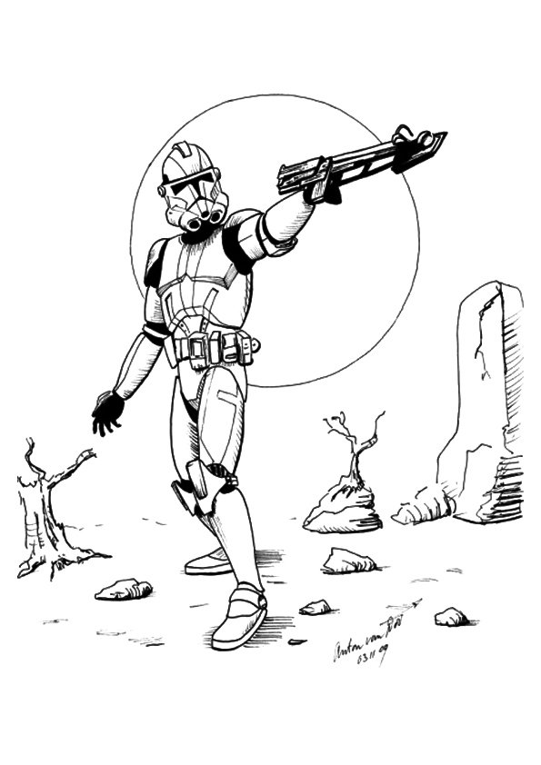desenho the storm troopers imprimir colorir