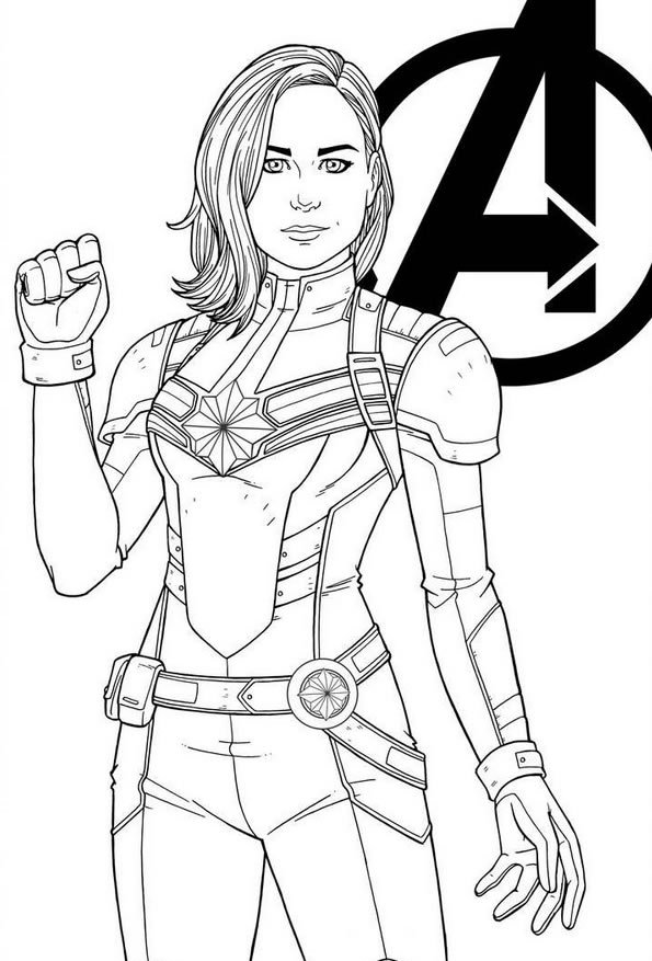 desenhos da capita marvel 10