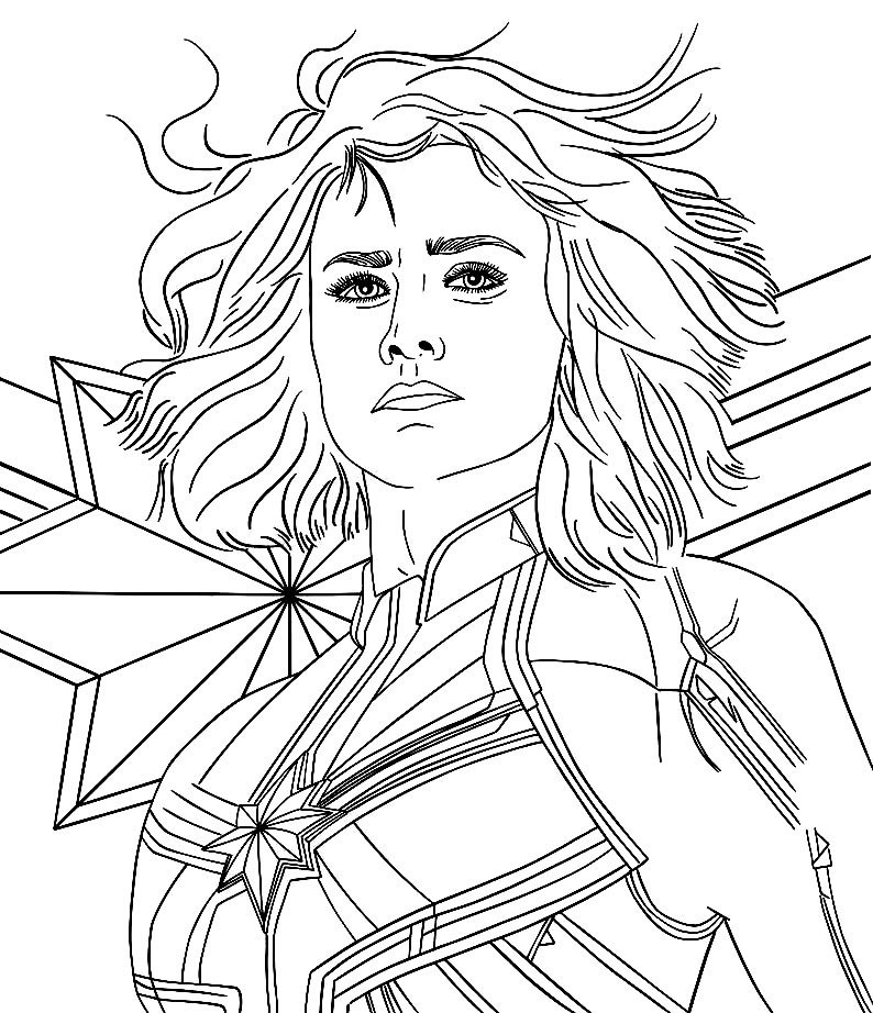 desenhos da capita marvel 3