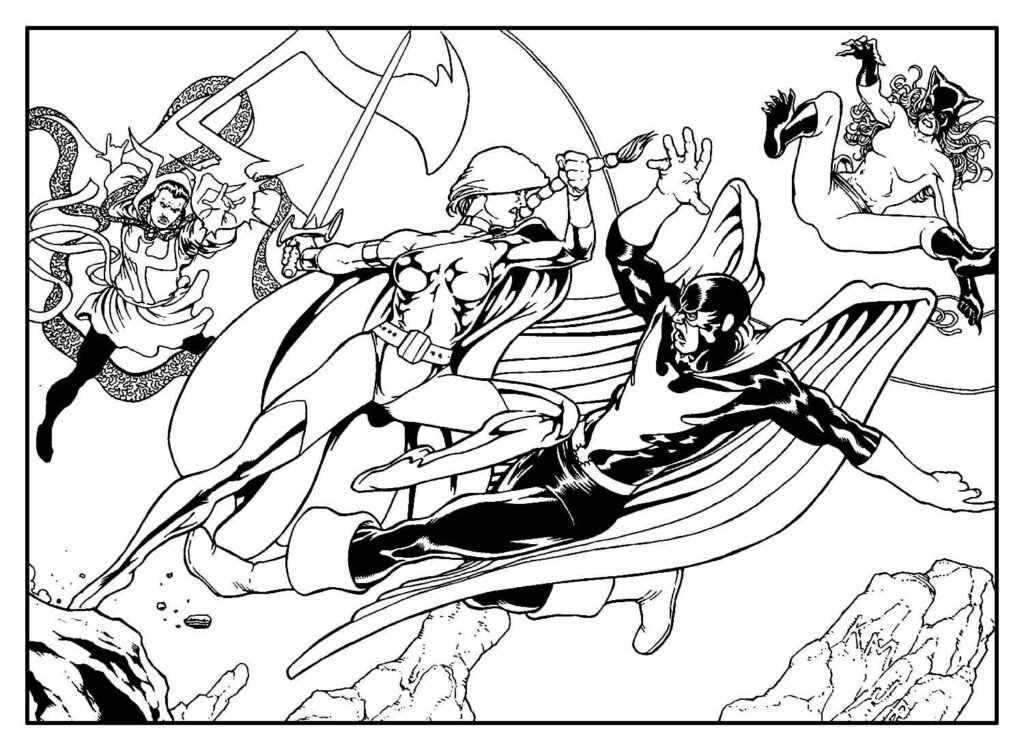 desenhos da liga da justica para colorir 10