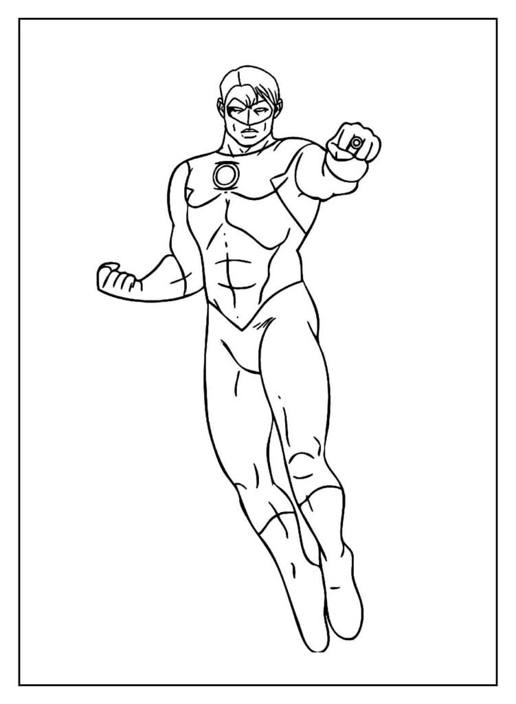 desenhos da liga da justica para colorir 3