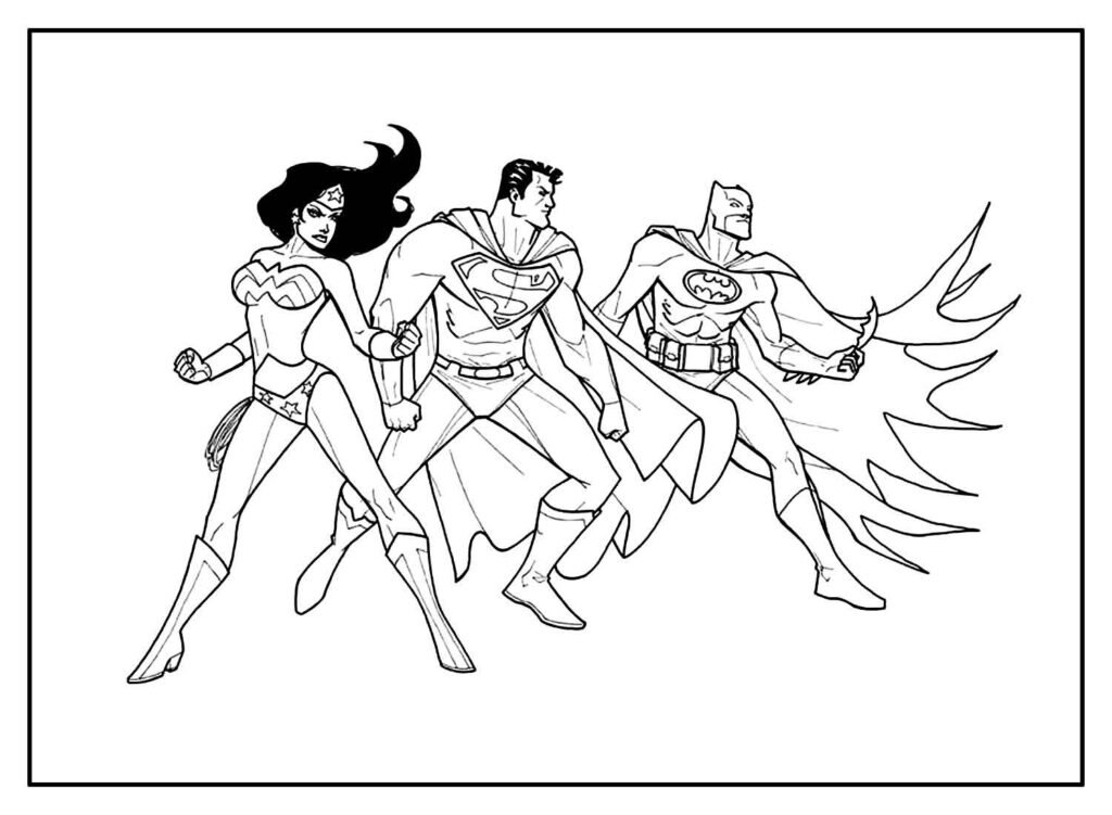 desenhos da liga da justica para colorir 4