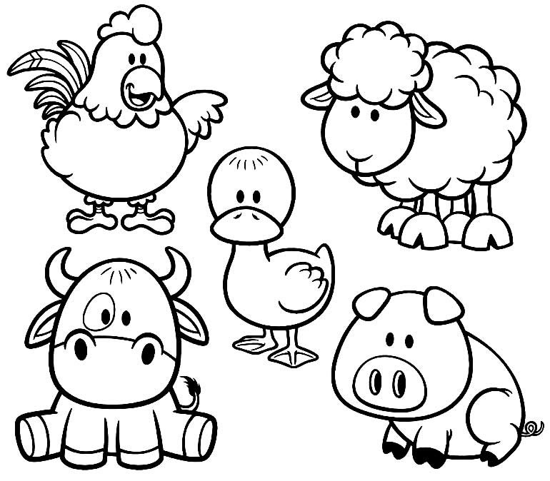 desenhos de animais da fazenda 1