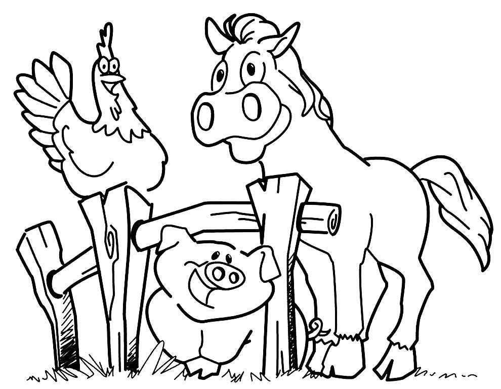 desenhos de animais da fazenda 102
