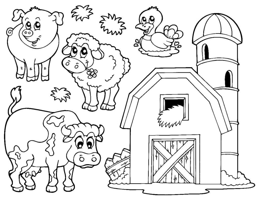 desenhos de animais da fazenda 4 1
