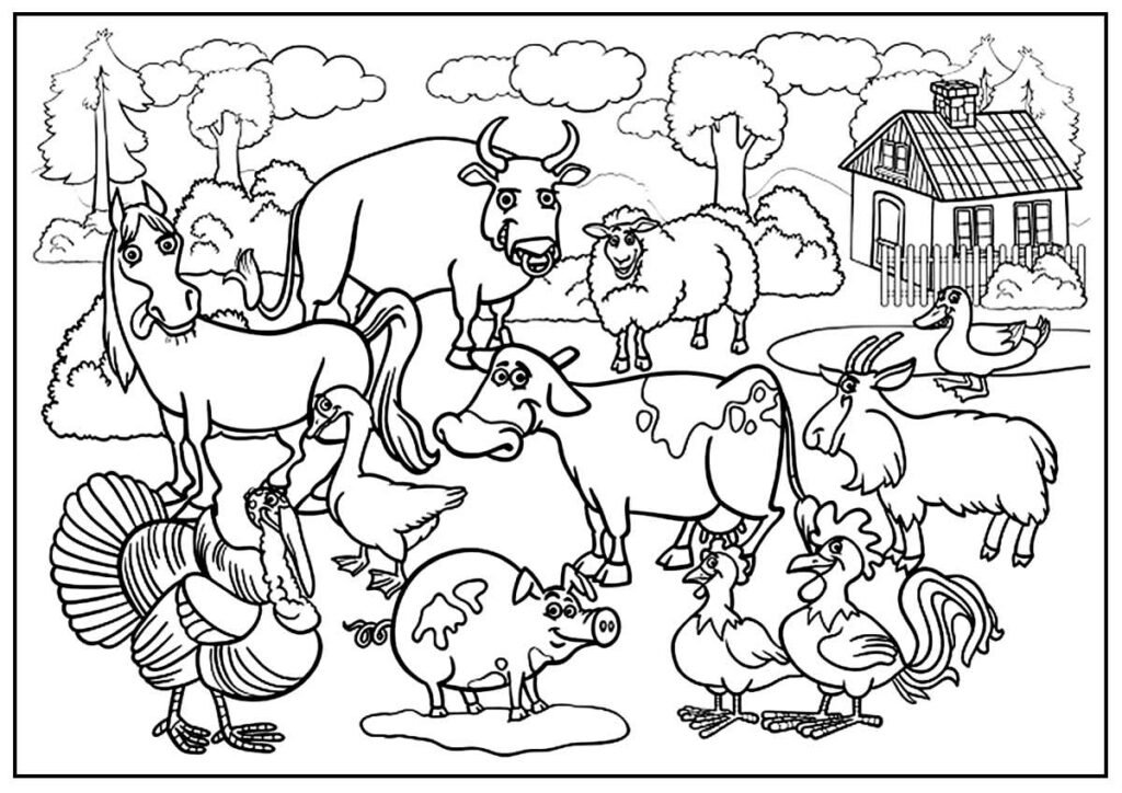 desenhos de animais da fazenda faceis e lindos 1 1